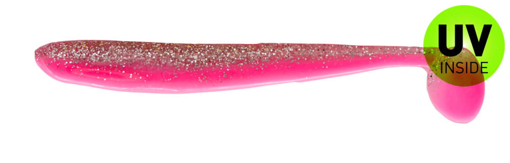 Relax Bass Shad 13 cm (4,5") Bubblegum/prozorno srebrna 2 kosa Rauchpfeife