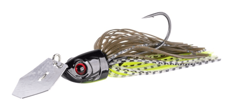 Shimano Yasei Chit Chat Chatter 21g Brown Chartreuse, Angeln Spinner, Jigkopf, Weißer Angelhaken, Köderspinner, Spinnerkugel