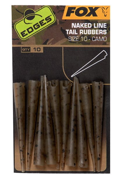Fox Edges Camo Naked Line Tail Rubber veličina 10 10 komada Fox Edges Camo Naked Line Tail Rubber veličina 10 10 komada