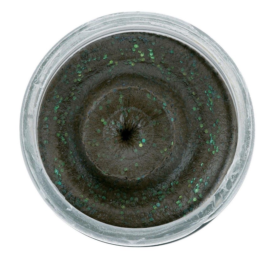 Berkley Powerbait EU Glitter Trout Dough Aluat de păstrăv cu sclipici Negru 50 g