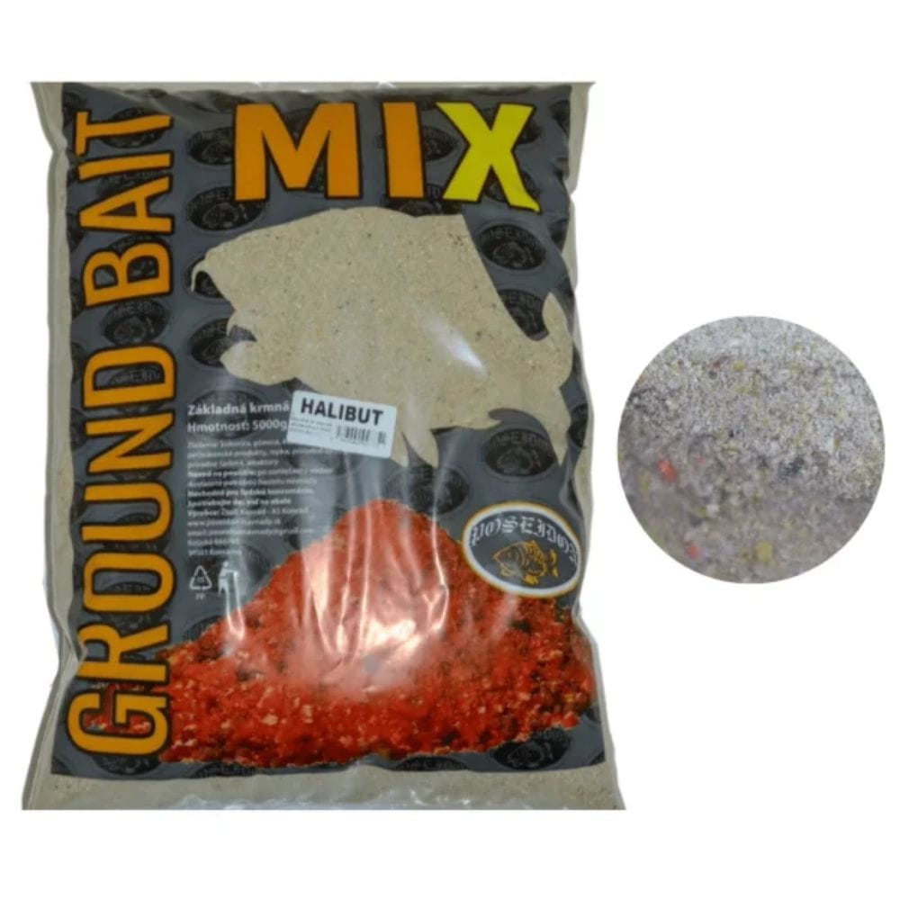 Poseidon Groundbait Mix Halibut 5 kg Puder, Kann, Zinn