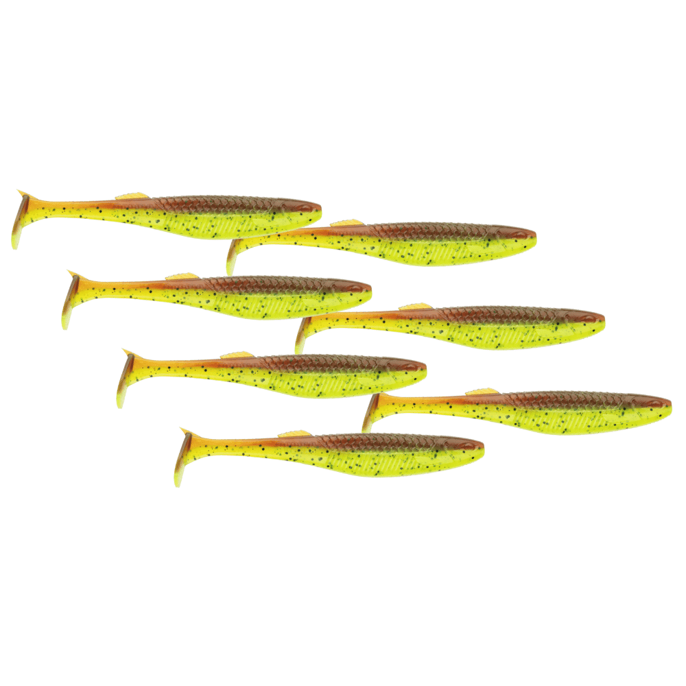 Rapala Crushcity The Kickman 10cm 6,5g Motoroil Chartreuse 7 bucăți Tier, Fische, Leben im Meer, Hering, Sardine