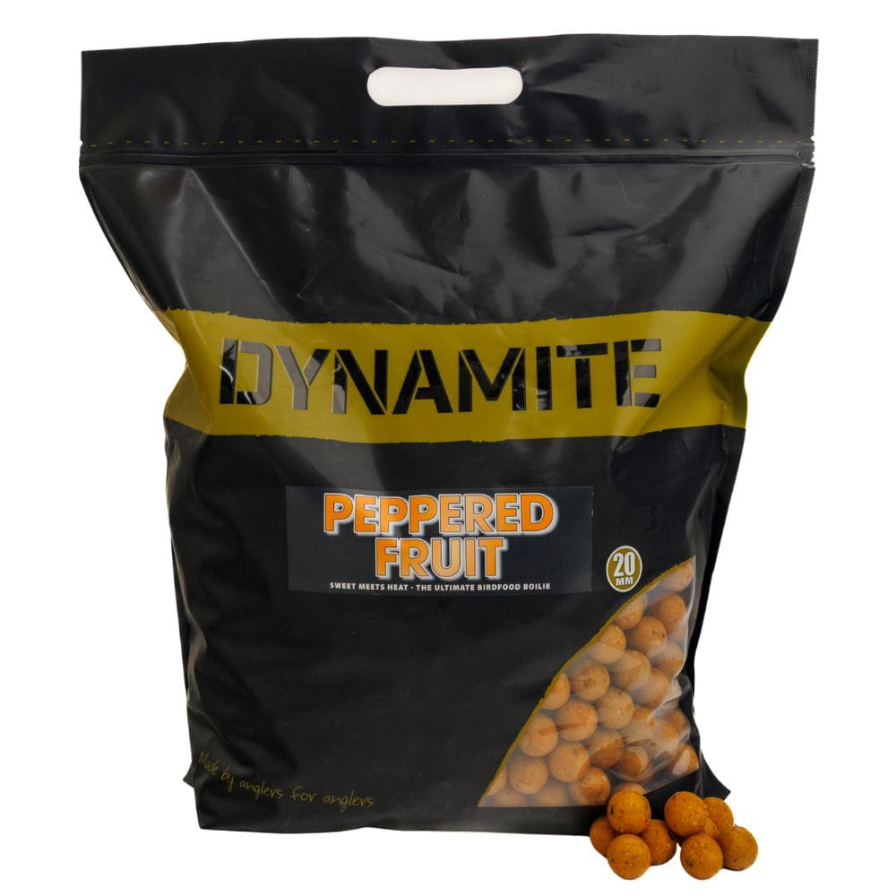 Dynamite, Pepppered fruit, Angler food, Boilie, 20 mm