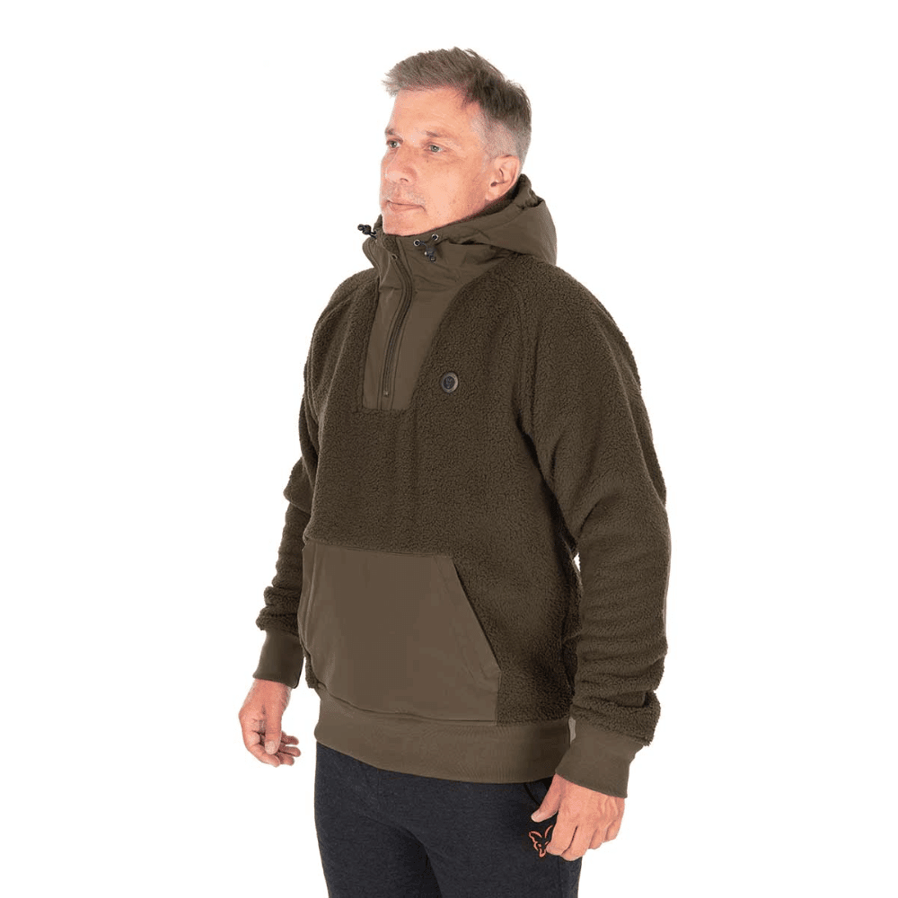 Fox Sherpa Hybrid Jacket Olive Mărime Medium Strickwaren, Pullover, Sweatshirt, Kapuzenpulli, Mantel