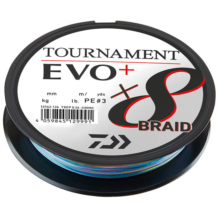 Daiwa Tournament X8 Braid EVO+ 0.16mm 300m 12.2kg MC