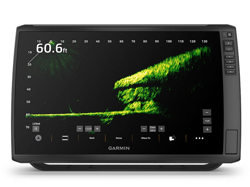 Kartenplotter, Fischfinder, Multifunktionsdisplay, Garmin, Schwarz