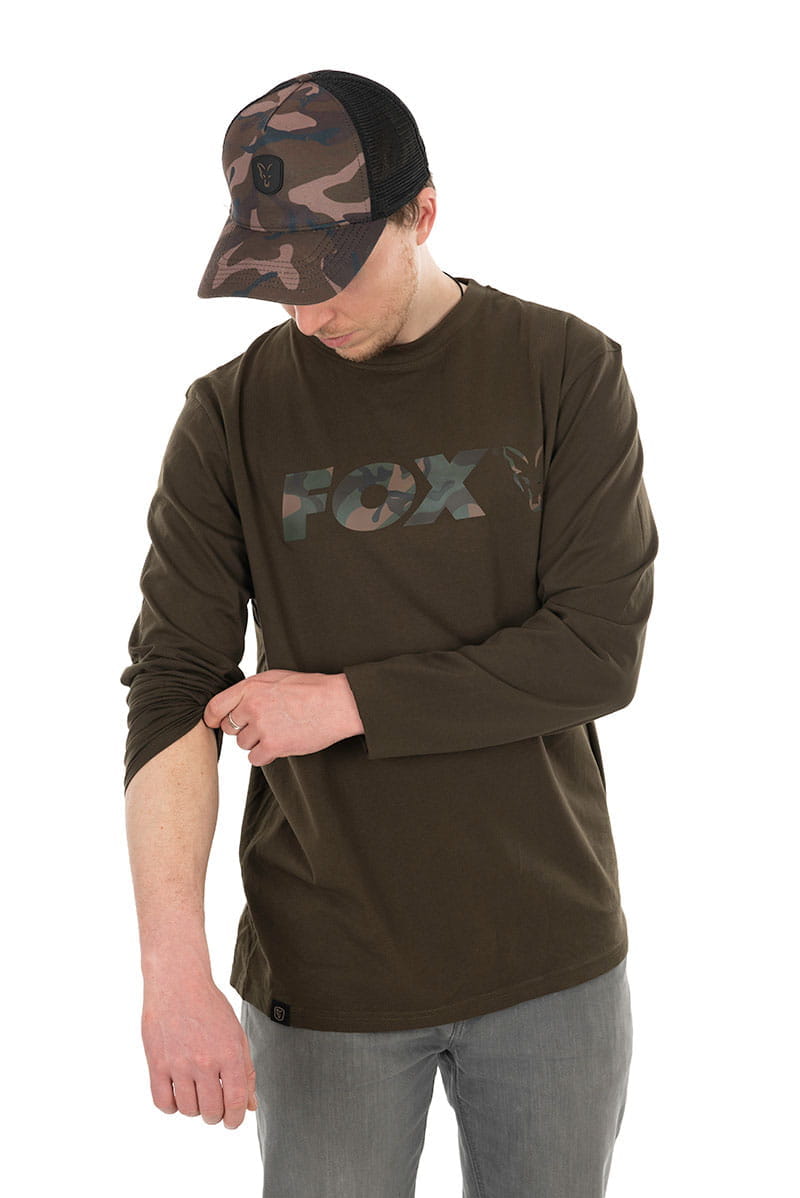 Fox Khaki/Camo Long Sleeve Größe S