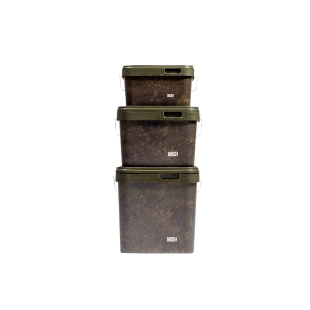 Nash Spot On Rectangular Bucket Camo 5L Nash Spot On Rectangular Bucket Camo 5L