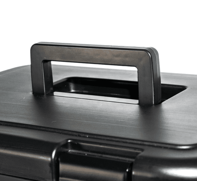 Kochbox, Druckverschluss, Traggriff, Deckel, Metallgrill