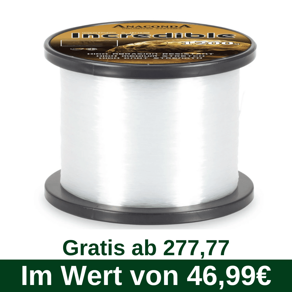 C55 Gratis ab 277,77 - Anaconda Incredible Line 0,30mm 7,30kg 1200 Meter (2215130)