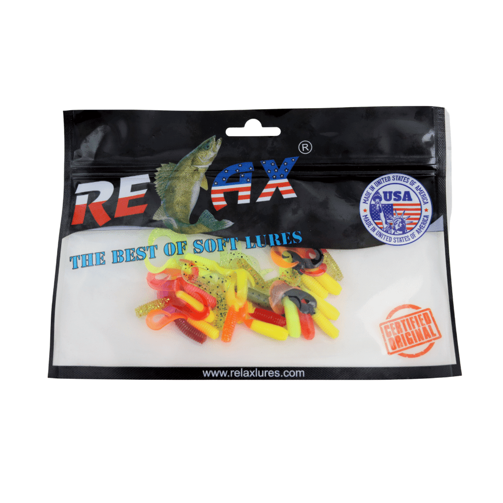 000602mix2Twister2FarbmixFLUO4-5cm20stk Relax Twister 2" Farbmix FLUO – ca. 4,5cm