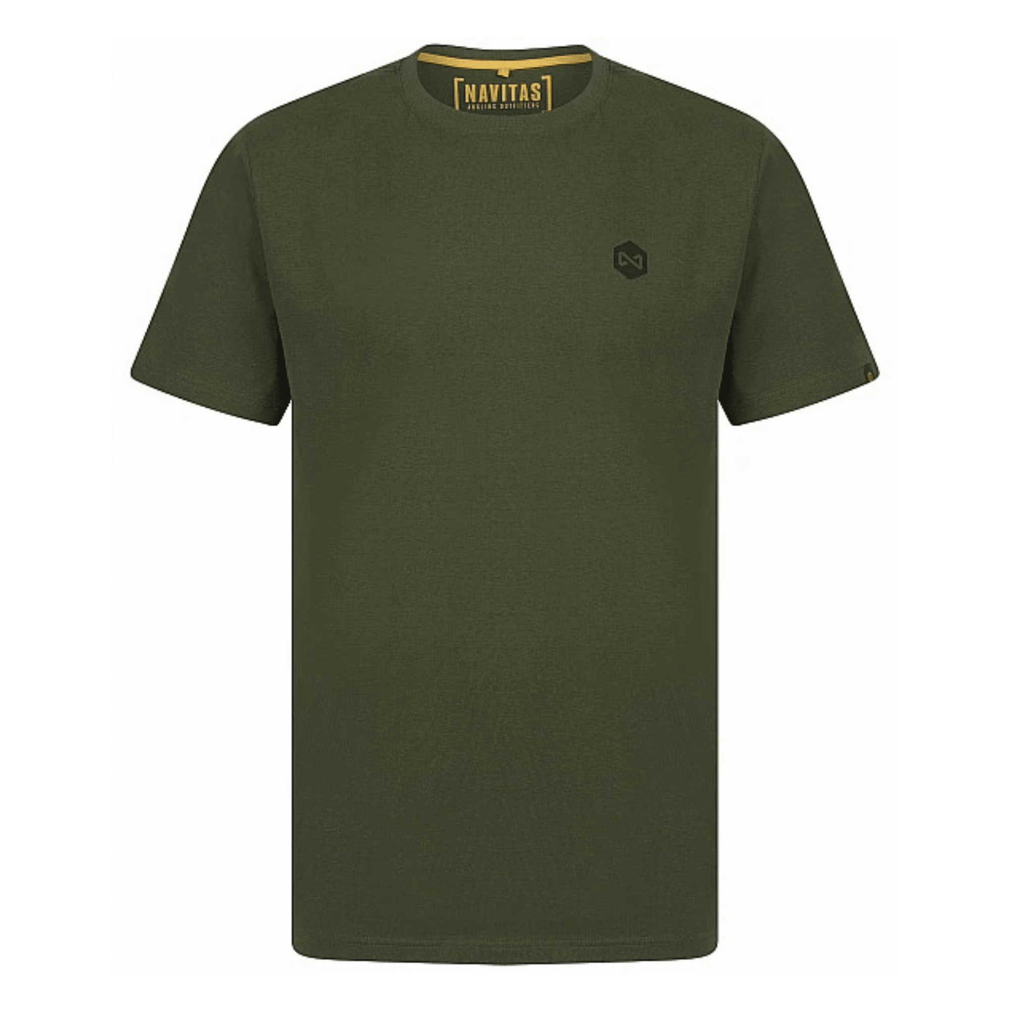 T-Shirt, Olive, Kurzarm, Rundhals, Logo-Detail