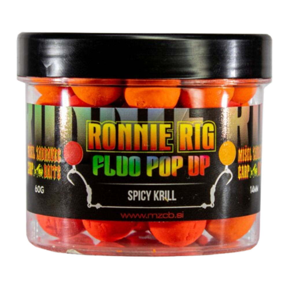 Zadravec Baits Pop Up Ronnie Rig Spicy Krill 14 mm 60g