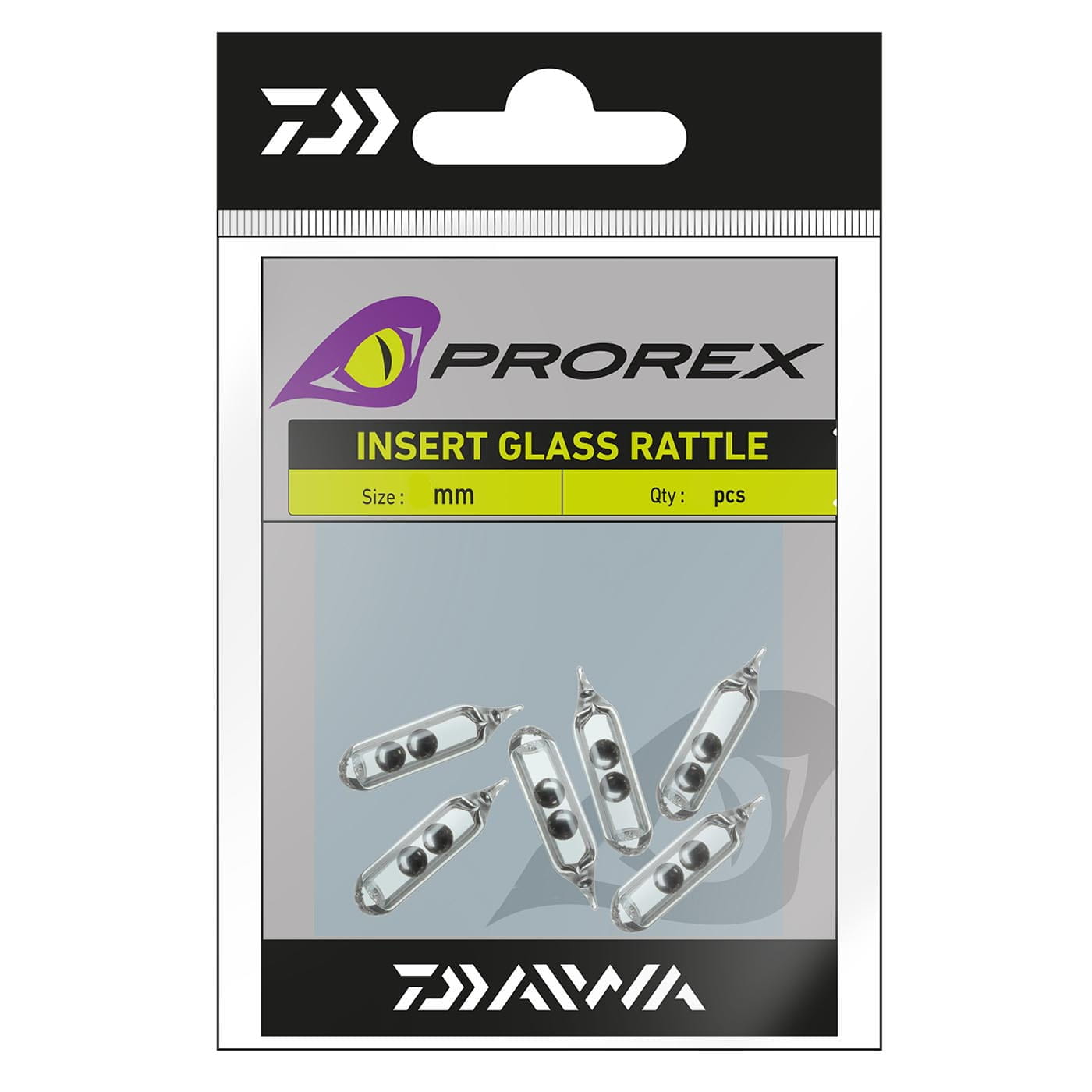 ProRex Screw-In Insert Glass Rattle 6 Stk