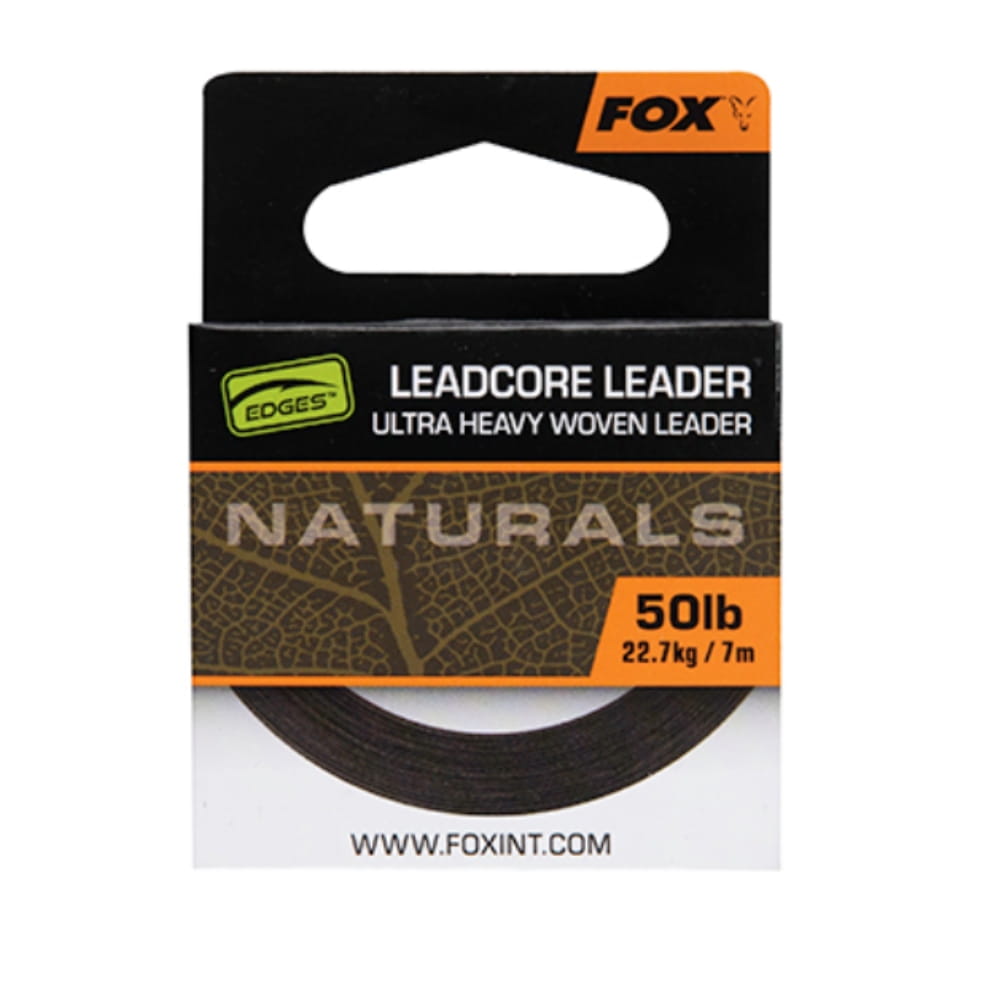 Fox-Edges-Naturals-Leadcore-7m-50lb-22-7kg-CAC821 Fox Naturals Leadcore 50 lb 22,7 kg 7 m