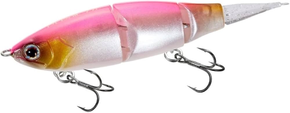 Shimano Bantam Bait 77F 7,7cm 5g Sight Pink, fishing lure, soft plastic, pink, silver, treble hooks