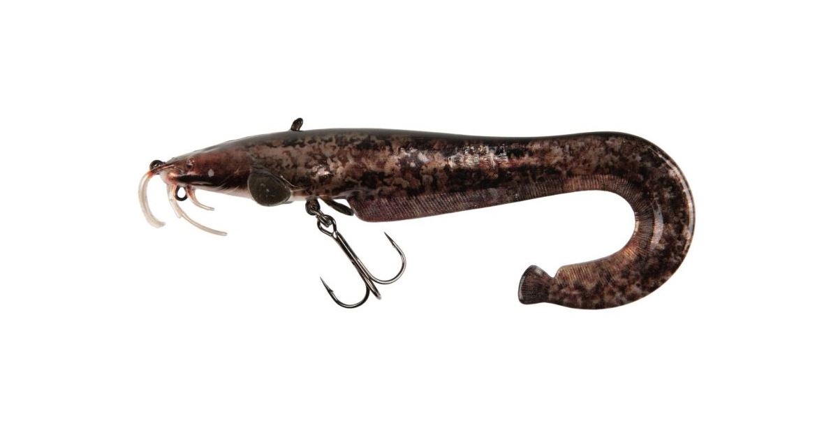 Fox Rage Ultra Natural Catfish Replicant 15cm , Softbait, Jig, Angelzubehör, Karpfenköder, Gebogener Köder