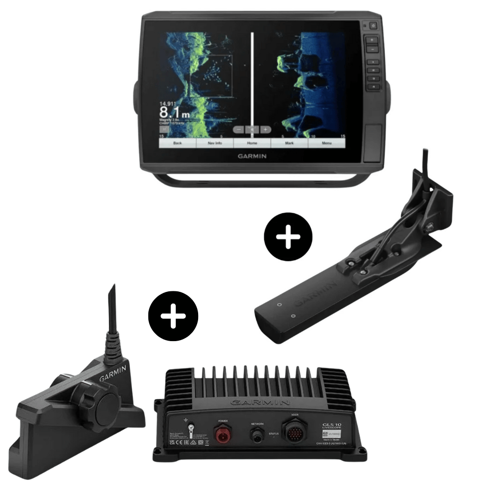 Garmin Set echoMAP Ultra 2 102sv w/ GT56 + LiveScope Plus System w/ LVS34+GLS10