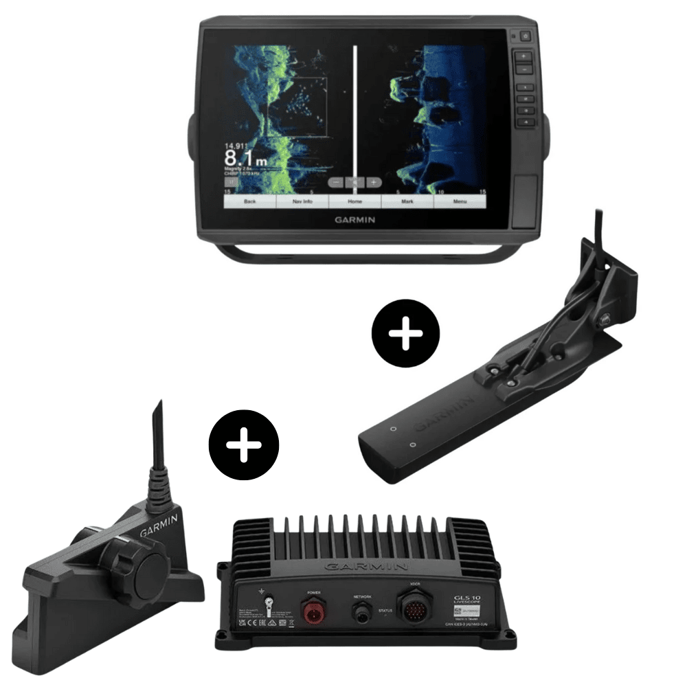 Garmin Set echoMAP Ultra 2 102sv w/ GT56 + LiveScope Plus System w/ LVS34+GLS10 Garmin Set echoMAP Ultra 2 102sv w/ GT56 + LiveScope Plus System w/ LVS34+GLS10