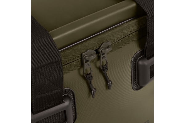 Trakker Downpour T1 Carryall XL – Bild 3, Zips, Reißverschluss, Tasche, Kunststoffgriff, Olivgrün