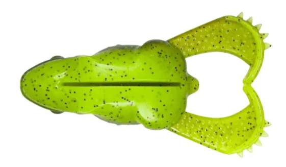 Gummi-Spielzeug, Krokodil, Neon-Grün, Spikes, Beißspielzeug