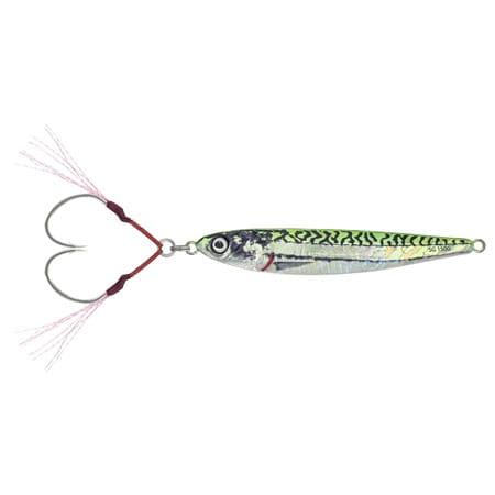 Savage Gear 3D Anchovy Jig 12cm 100G Green Mackrel, jig, fishing lure, tintenfischskirt, twitchbait, metallische oberfläche