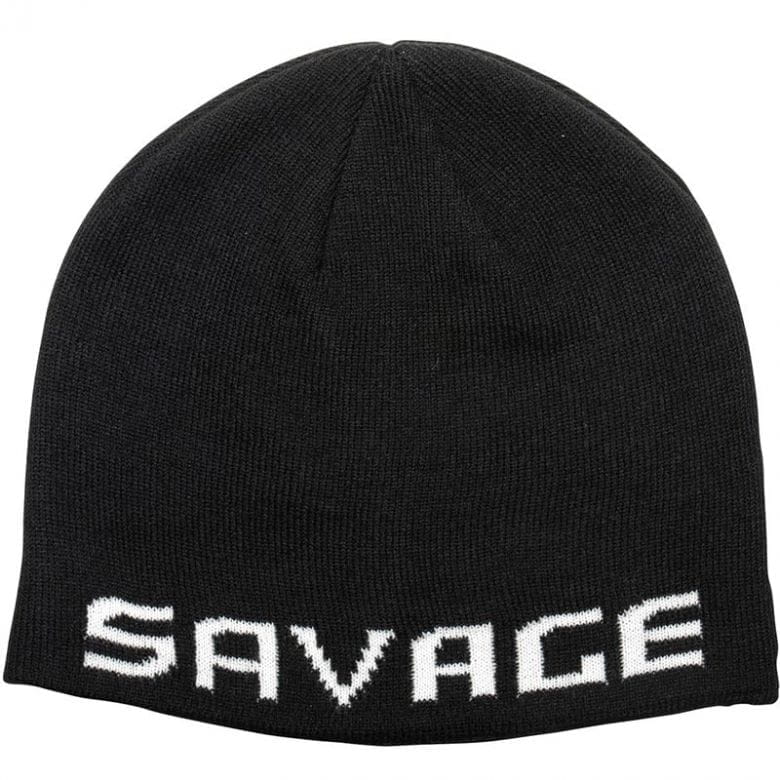 Bonnet Savage Gear Logo Noir/Blanc
