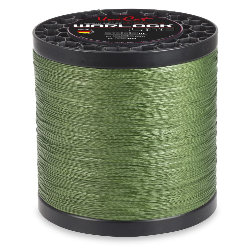 Filo Uni Cat Warlock 0,72 mm 82 kg 5000 m Verde scuro Spule, Spirale, Draht