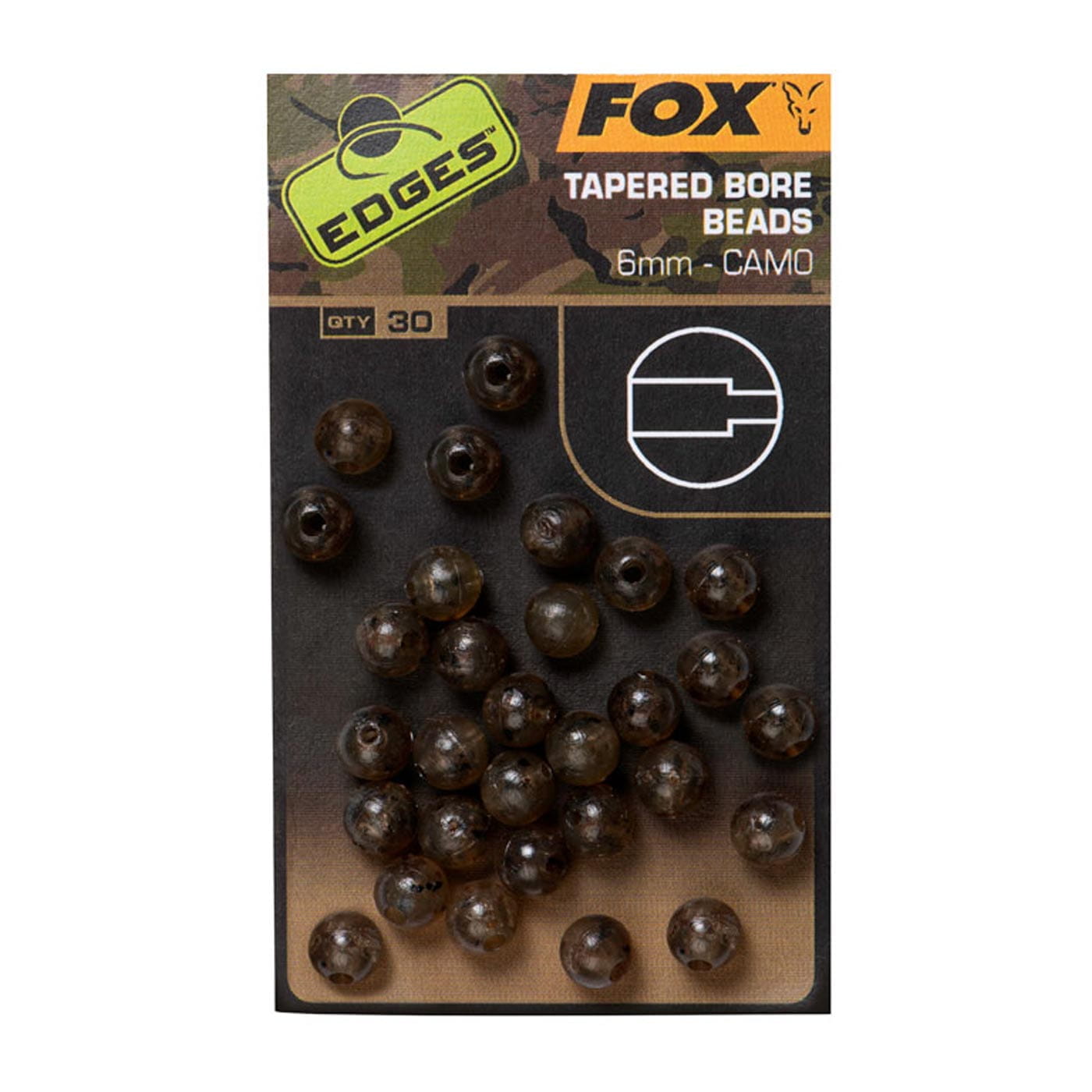 Edges Camo Tapered Bore Bead 6mm