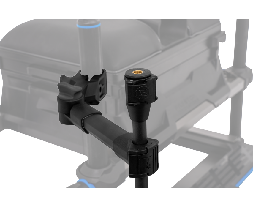 Preston Offbox Rotating Butt Rest Arm – Bild 6, Kamerarucksack, Koffer-Transport, Schultergurt, Verbindungsstab, Griffschiene