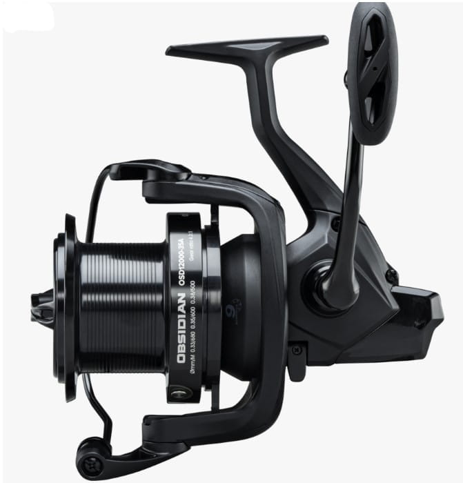 Angeln Reel, Spinning Reel, Schwarz, Metall, Griff