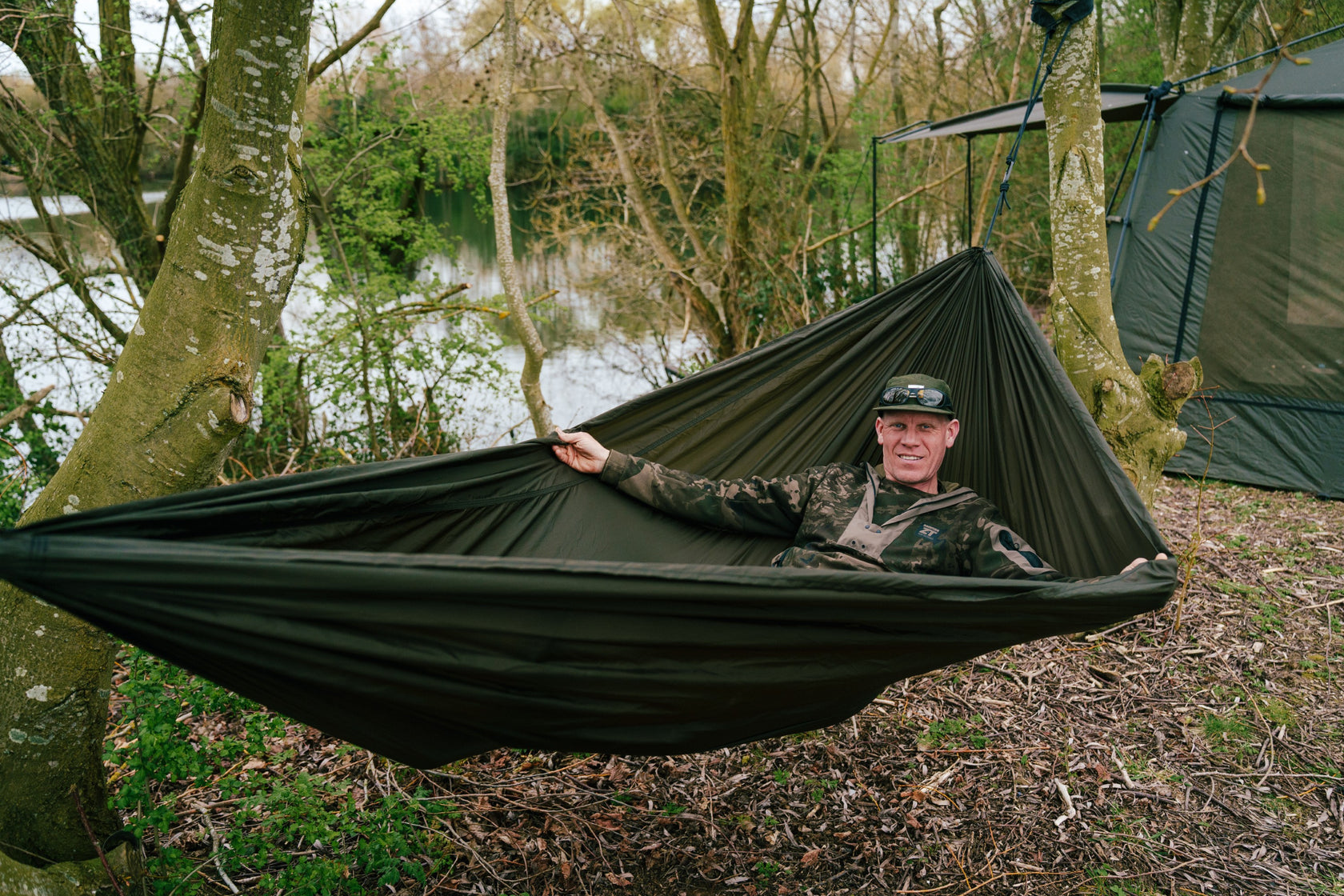 Hängematte, Camping, Outdoor, Baum, Pflanzen