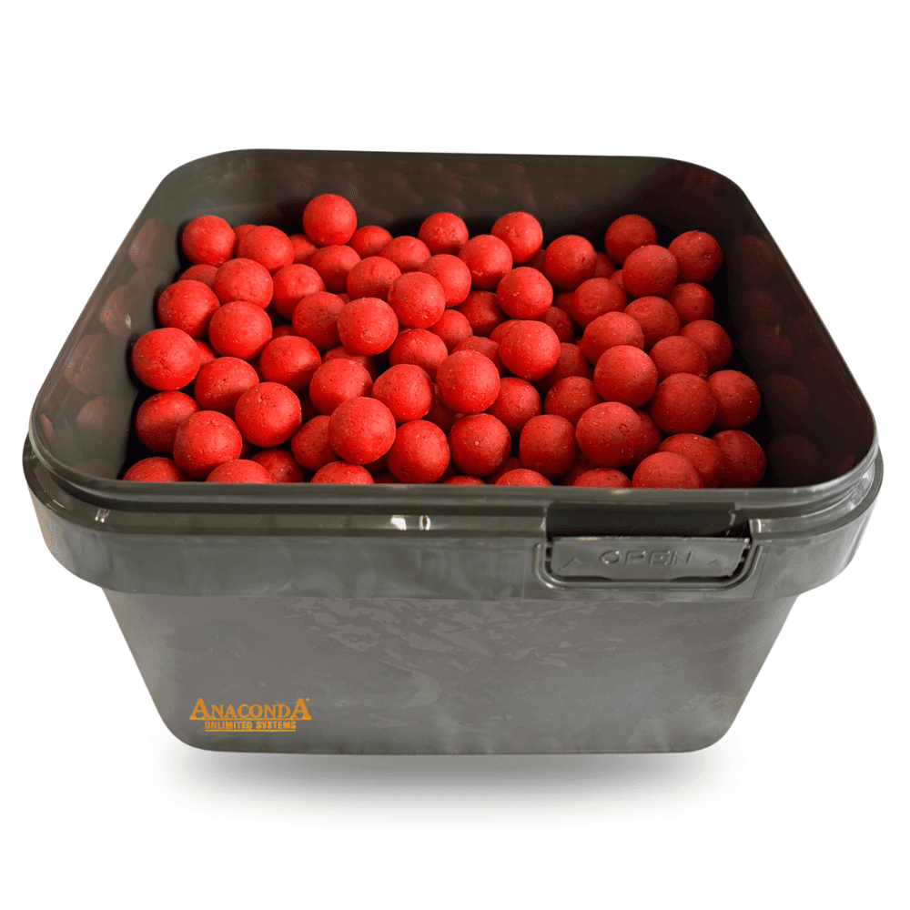 Anaconda Secchio 5 Liter + 24 mm 3 kg Strawberry Cream Boilies