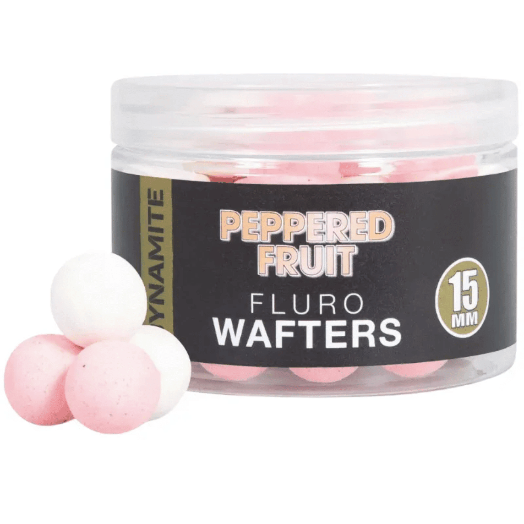 Peppered Fruit, Fluro Wafters, 15 mm, pink, white
