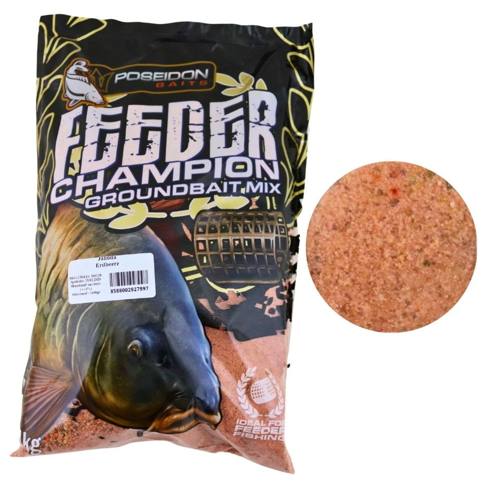 Poseidon Campione Feeder Mix Fragola 1 kg Poseidon Campione Feeder Mix Fragola 1 kg