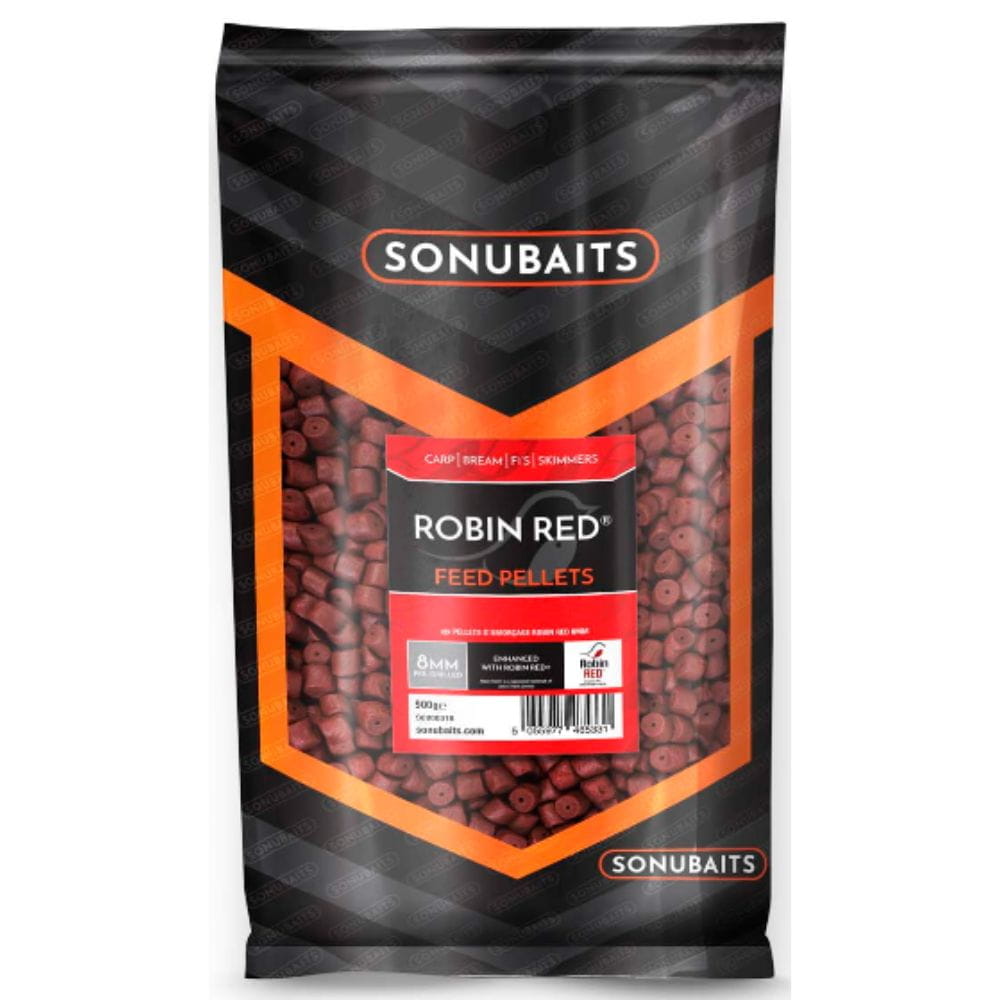 Sonubaits-Robin-Red-Feed-Pellet-8mm Sonubaits Robin Red Feed Pellet 8mm 900g