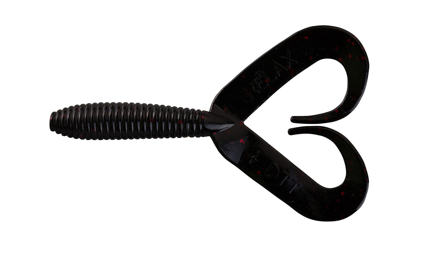 Rel axe Twister Doubletail regulat 7 cm (3") Black Red Glitter 5 buc Elektronik, Hardware