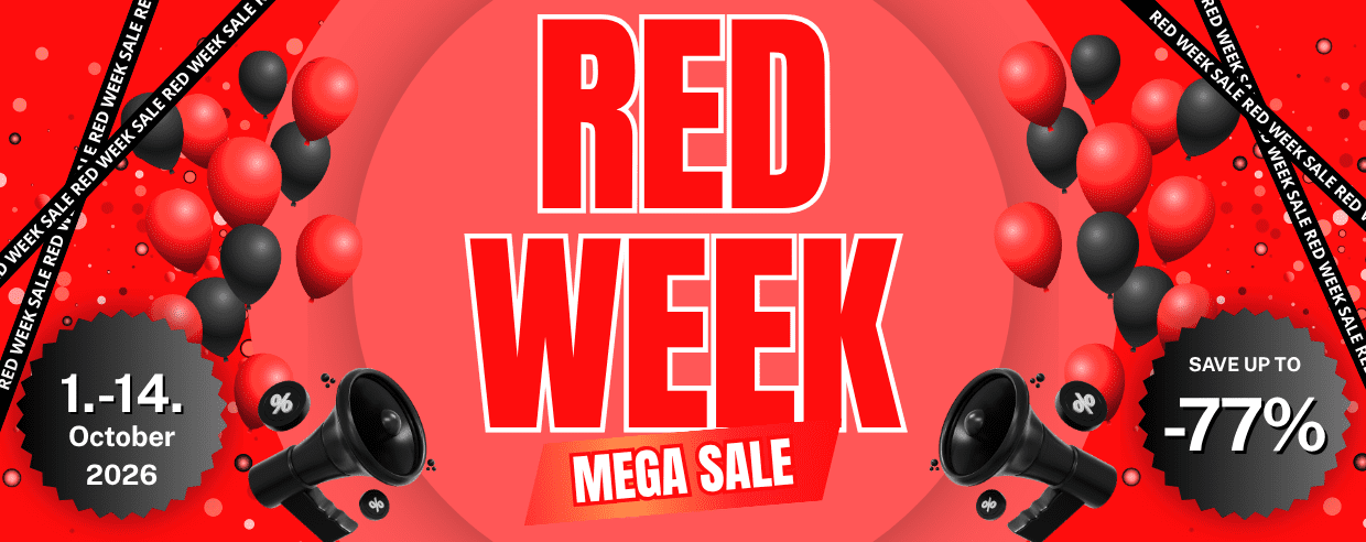 sale, banner, red week, promo, megasale