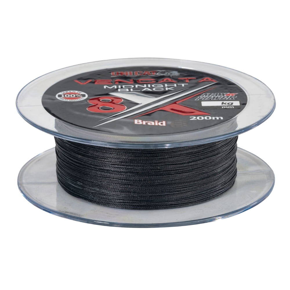 Uni Cat 8X Vencata 0,37 mm 34 kg 200m Mid Black