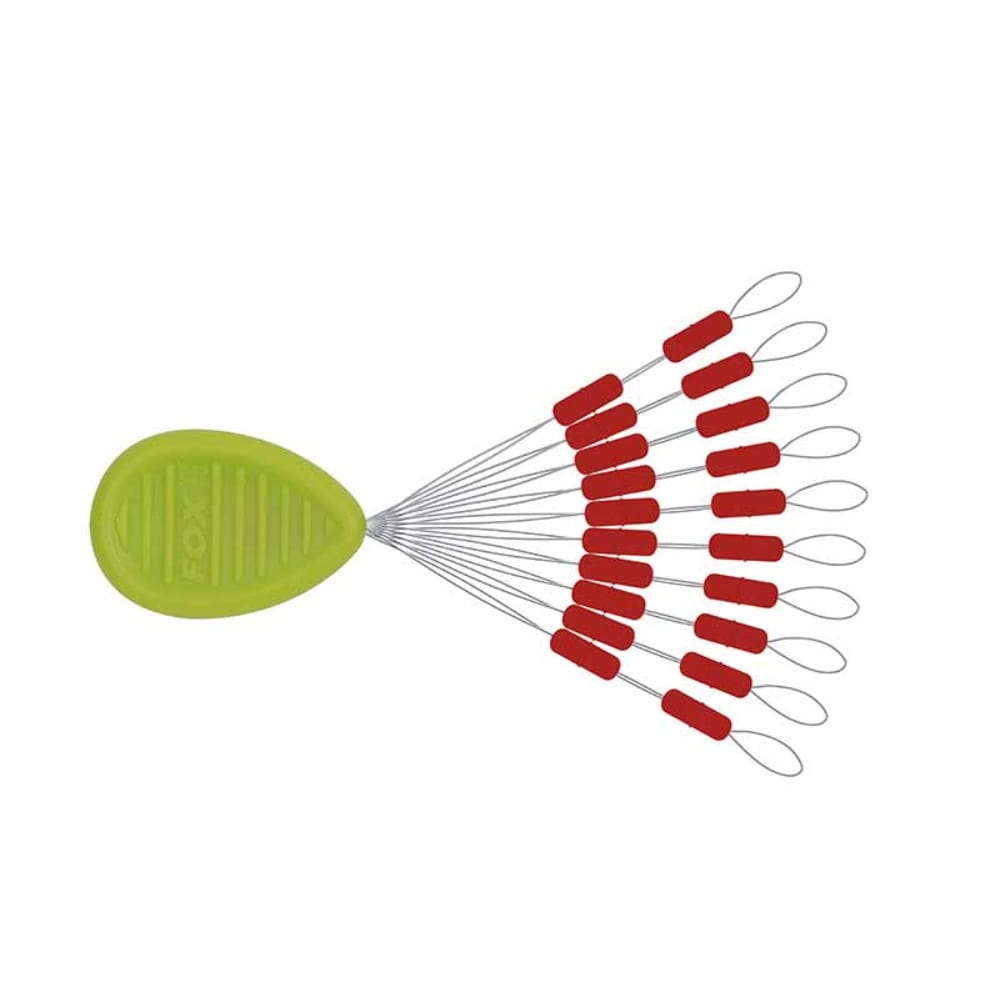 Fox Rage Predator Float Stops Red x20