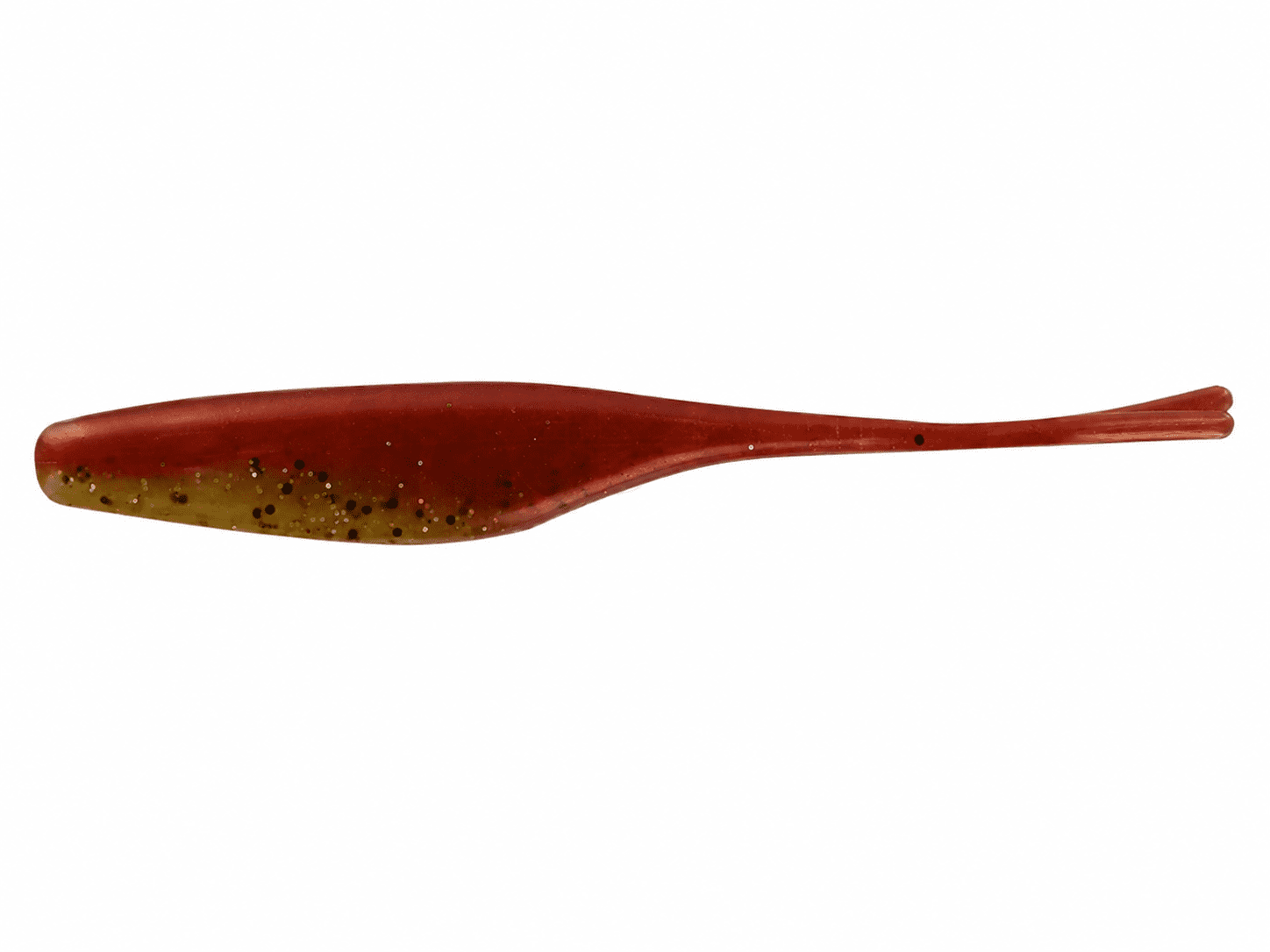 Gummi-Köder, Softbait, Flattertail, Rot-Glitzer, Köder mit Glitter