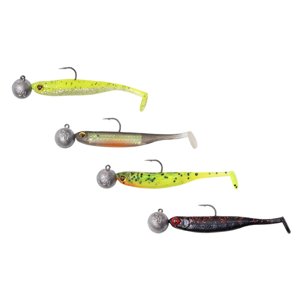 Fox Rage Ultra UV Micro Tiddler Fast Mixed Colour Loaded Lure Pack 5 cm 4  Pieces