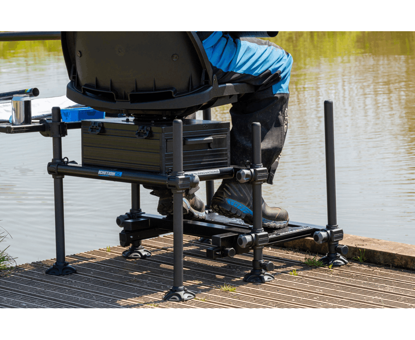 Preston Ignition SL 360 Seatbox, Anglerstuhl, Sitzauflage, Fischereibank, Metallgestell, Brücke/Deckssystem