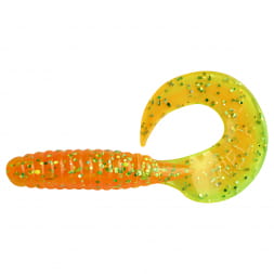 Gummistrategie, Softbait, Orangengeschwanz, Köder, Würmerform