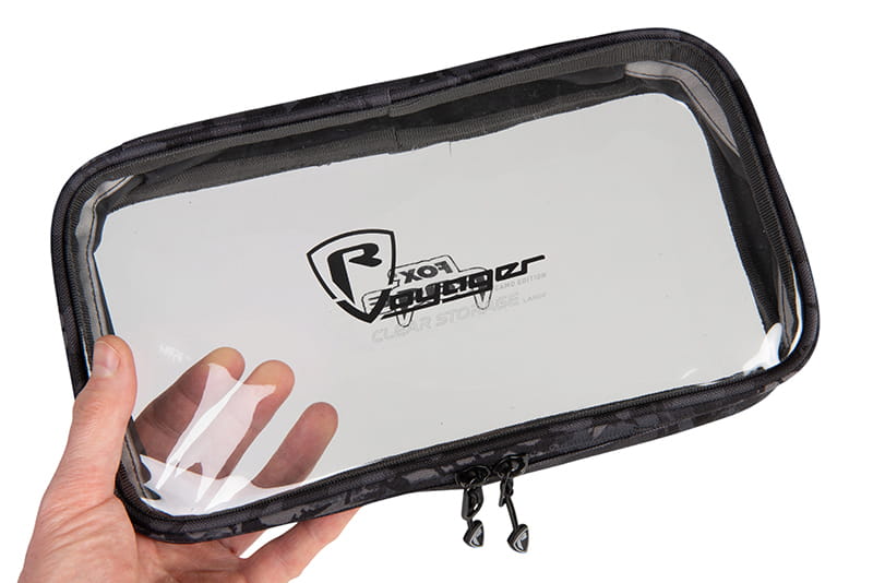 .glossy pouch, transparent pouch, zipper case, storage case, clear divider