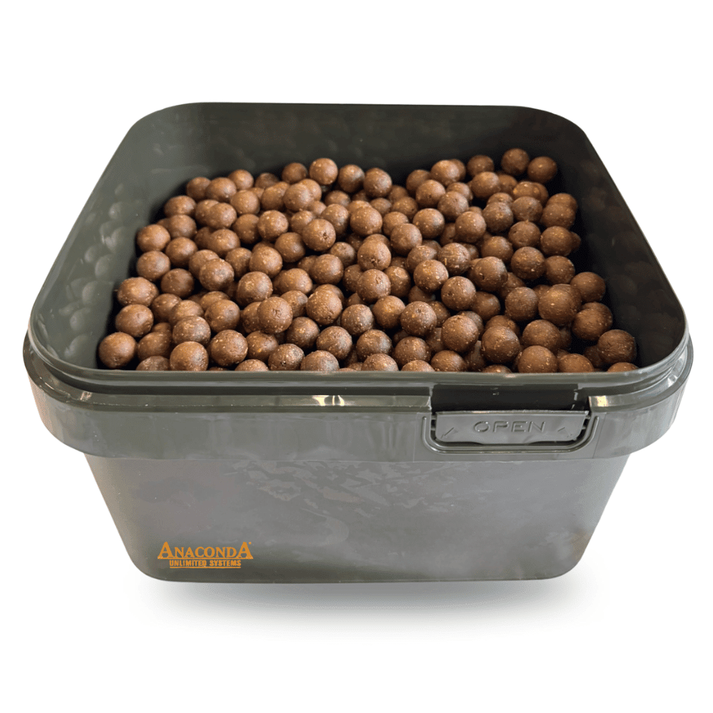 Anaconda Secchio 5 Liter + 16 mm 3 kg Dark Brown Fish Boilies