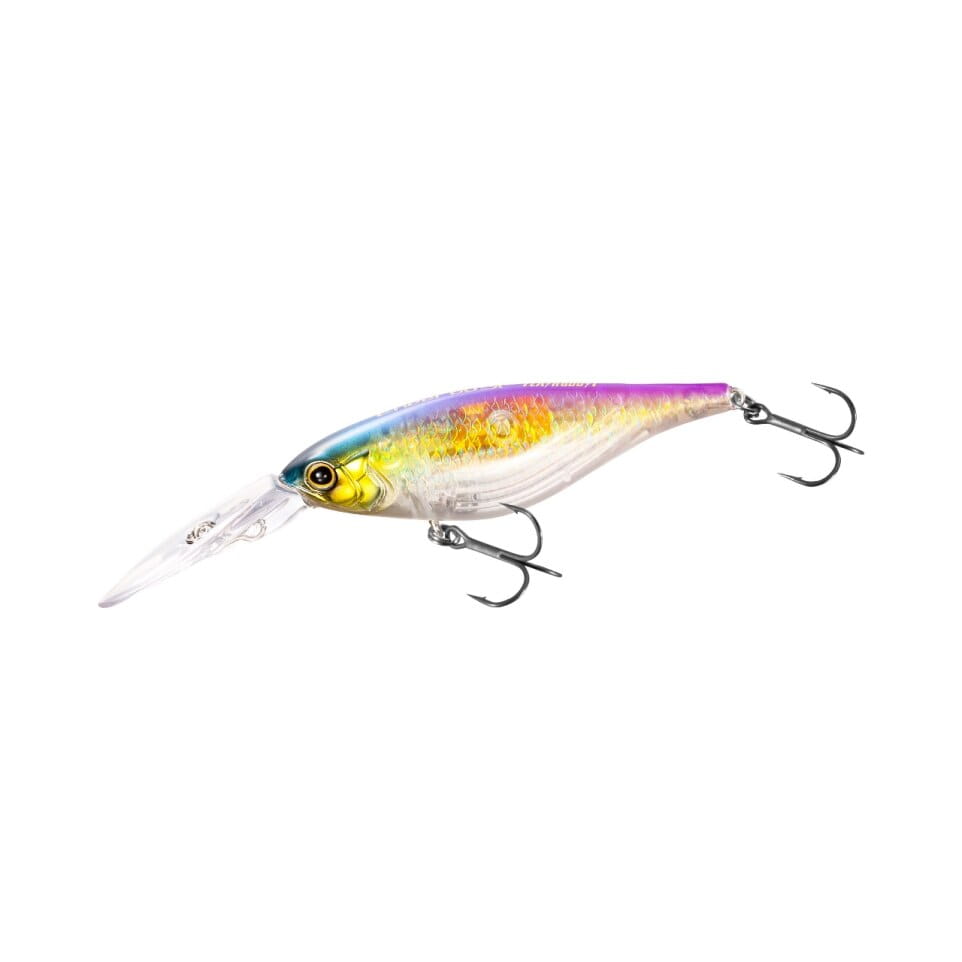 Shimano Bantam Enber 60SP FB 6cm 6g St Purple, Angeln Köder, Kunststoff-Köder, Spinnerbait, Farbverlauf, Doppelhaken