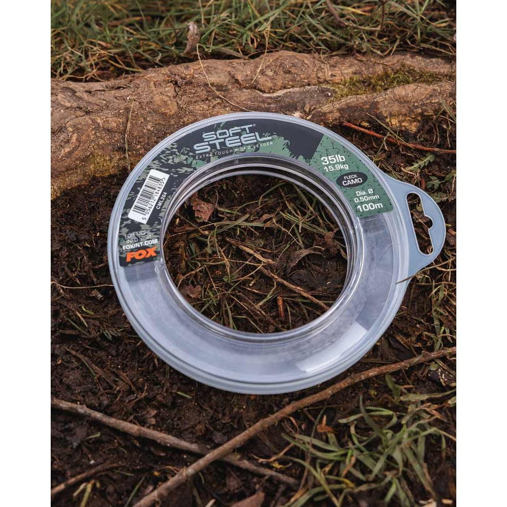 Fox Soft Steel Fleck Camo Leader 35 lb 100m Fox Soft Steel Fleck Camo Leader 35 lb 100m