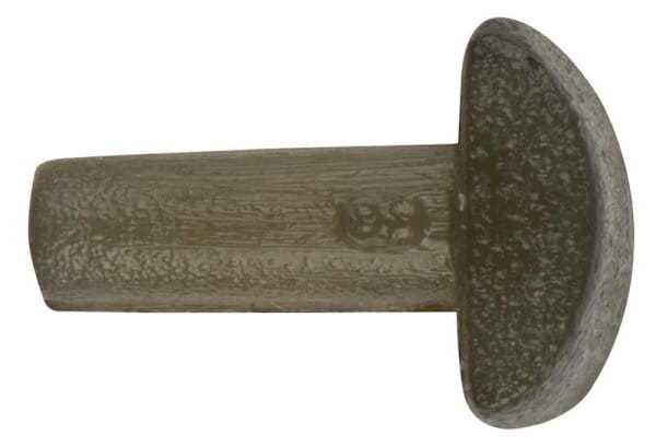 metall, runder Flansch, Klemmrand, mutternähnlich, handgemacht?