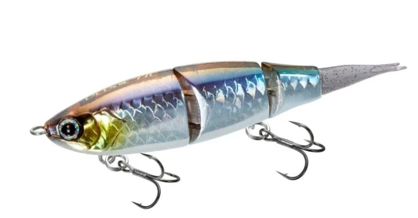 Shimano Bantam Bait 77F 7,7cm Gizer für Raubfischangler5g Gizer, fishing lure, soft lure, multi-segment lure, treble hooks, metallic finish